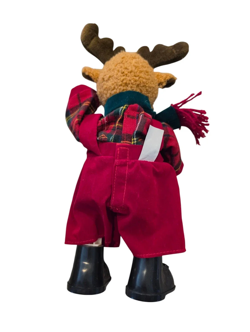 Vintage Dan Dee Rootin' Tootin' Animated Reindeer Christmas plush